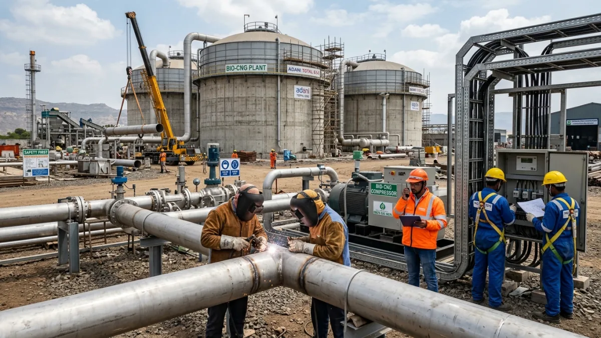 Turnkey EPC construction and project development for CBG plants in India