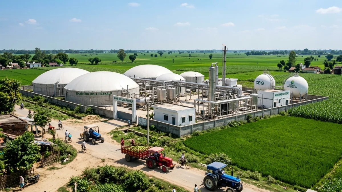 Commercial CBG plant and project development in Bihar with agricultural fields