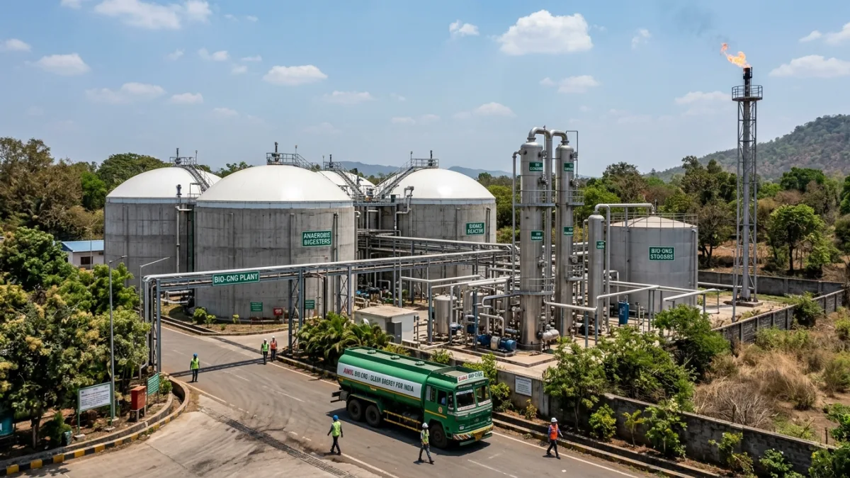 How CBG plant works complete process flow inside Indian Bio-CNG facility