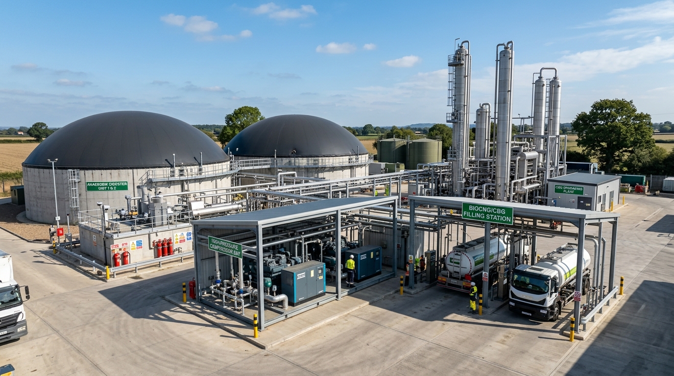 Turnkey CBG plant construction and Bio-CNG infrastructure in Bihar